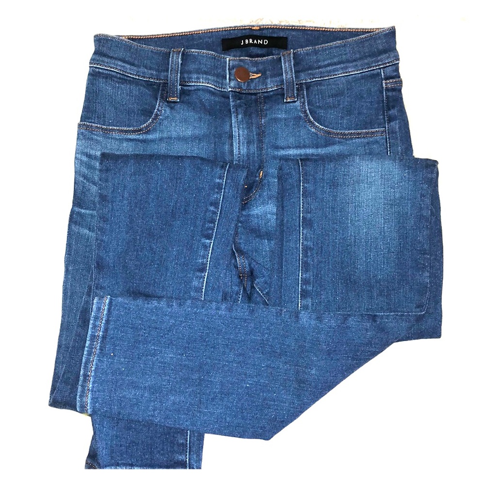 Denim Skinny Jeans. Medium Wash. J Brand.